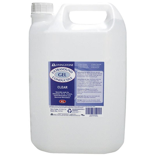 Livingstone Conductive Gel Lubricating with Dispensing Pump 4L
