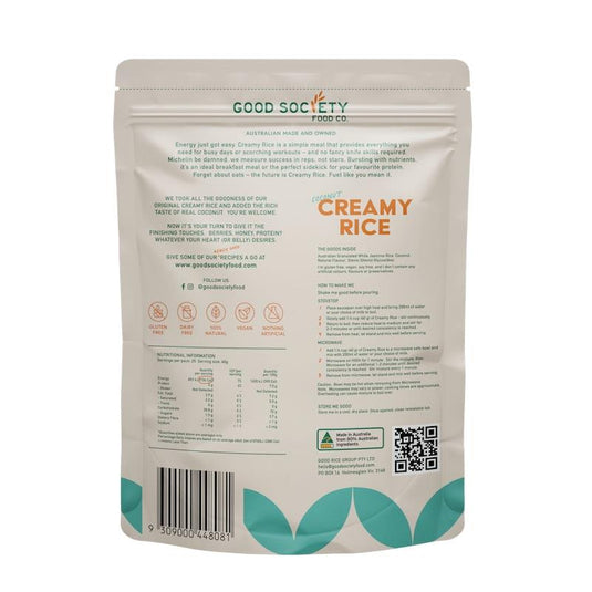 Good Society Food Co. Creamy Rice - Coconut 1Kg