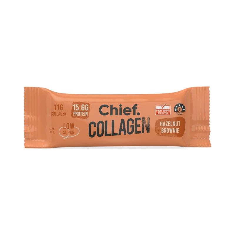 Load image into Gallery viewer, Chief Collagen Protein Bar - Hazelnut Brownie 12 Pack
