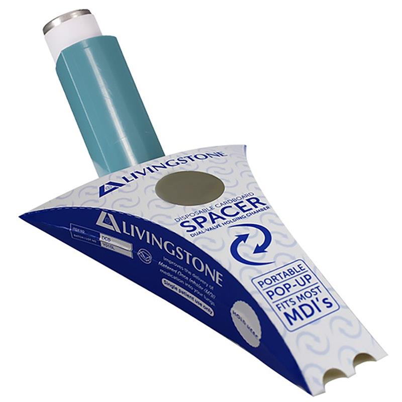 Load image into Gallery viewer, Livingstone Disposable Biodegradable Cardboard Asthma Spacer 1Piece

