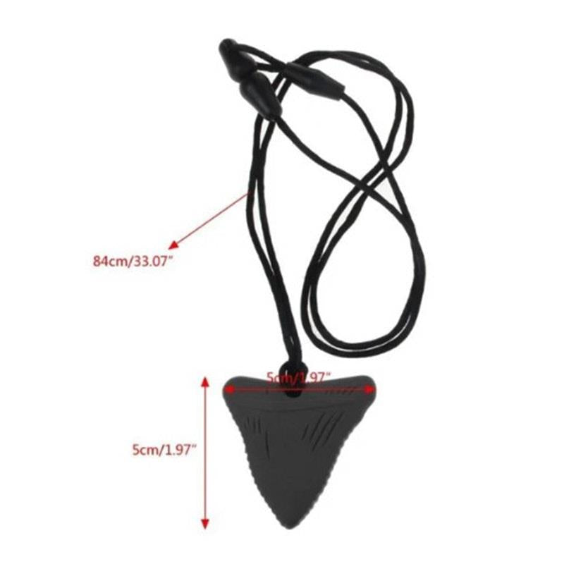Load image into Gallery viewer, Sensory Safari Sensory Necklace Shark Tooth White
