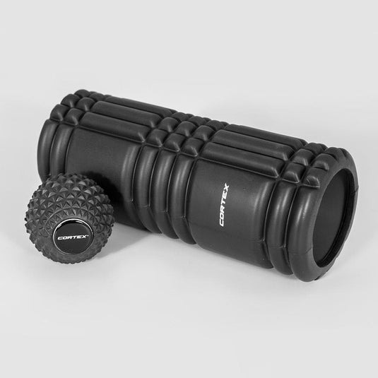 CORTEX GridSoft EPP Foam Roller & Massage Ball Set (33cm) Set