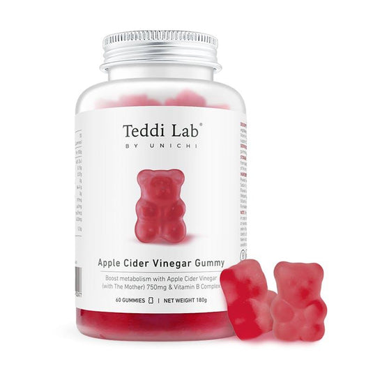 Teddi Lab by Unichi Apple Cider Vinegar Gummy 60s x3 - Detox & Metabolism Pack