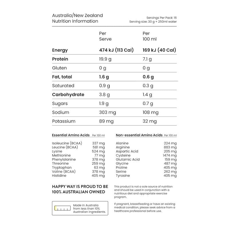 Load image into Gallery viewer, Happy Way Caramel Popcorn Vegan Protein Powder 500g
