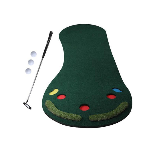 Centra 3M Golf Putting Mat Practice Training Indoor Outdoor Portable Slope Balls One Size