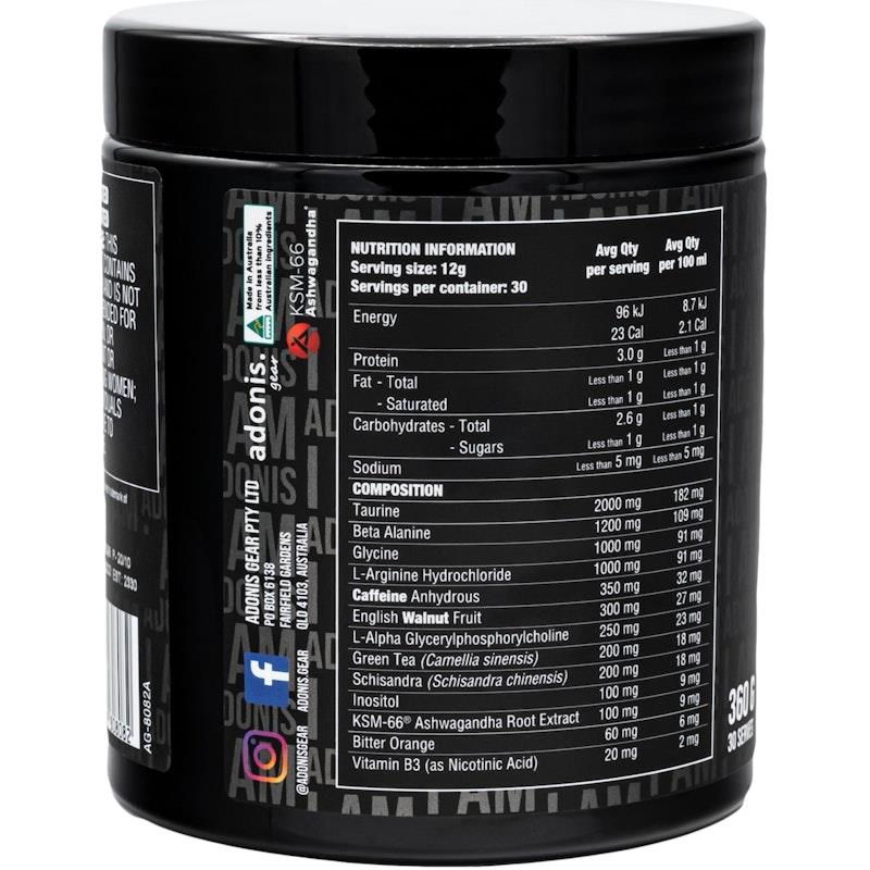 Load image into Gallery viewer, Adonis Gear Power (Pre-Workout) - Lemonade Ice Block 360g 30Serves
