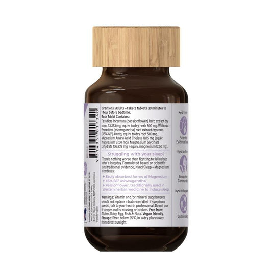 Kynd Sleep + Magnesium 60 Tablets