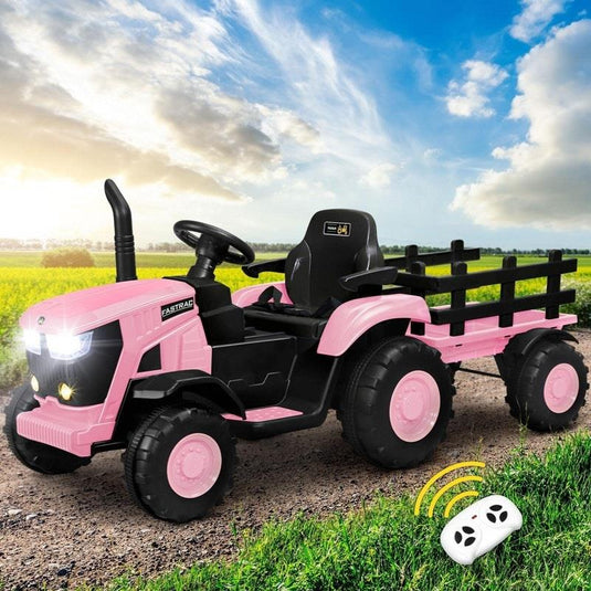 Mazam XL SIZE Kids Ride On Car Tractor 12V Remote Control Electric Pink