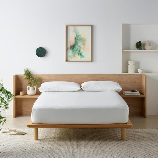 Staydry Waterproof Bamboo Fitted Sheet Single, White