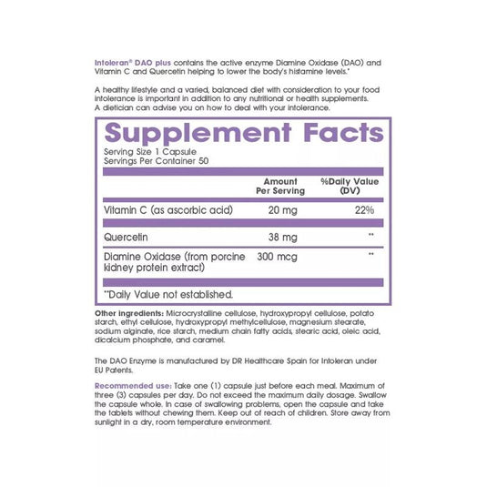 Intoleran DAO Plus 50 Capsules