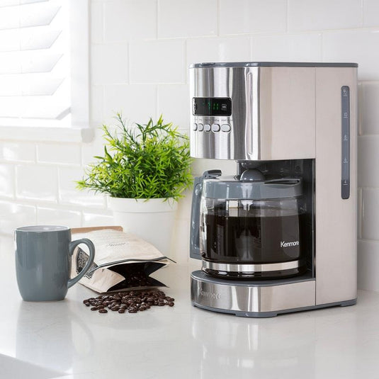 Kenmore 12-Cup Drip Coffee Machine Stainless Steel