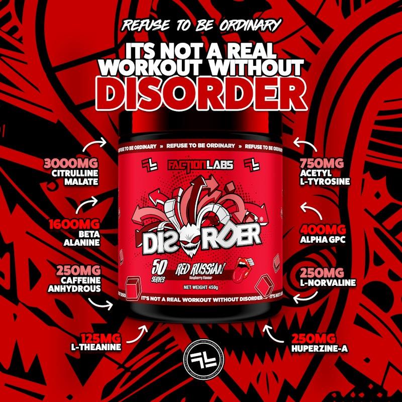 Load image into Gallery viewer, Faction Labs Disorder Original - 50 serves Red Russian
