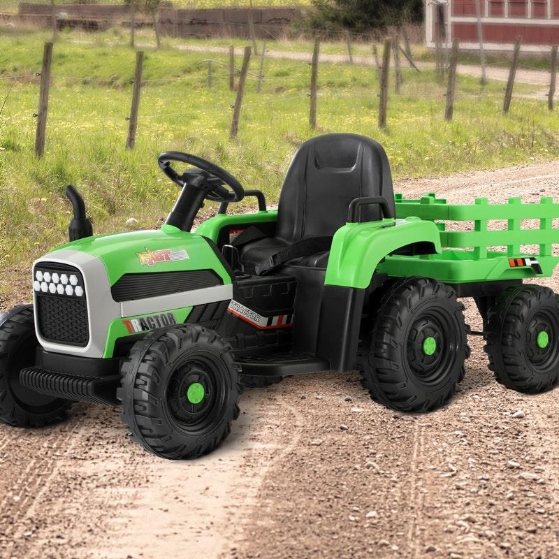 Load image into Gallery viewer, Mazam Kids Ride On Car Tractor 12V Electric Battery Remote Control Green
