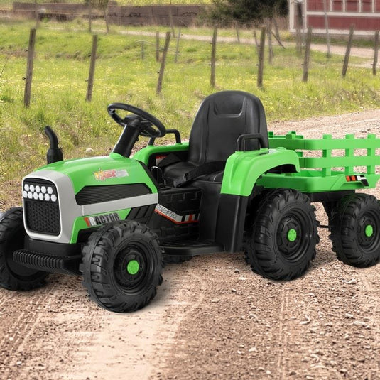 Mazam Kids Ride On Car Tractor 12V Electric Battery Remote Control Green