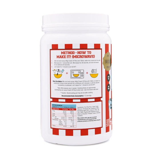 Adonis Gear Sweet Cream Of Rice (Carbohydrates) - Caramel Peanut Butter 1kg 25Serves