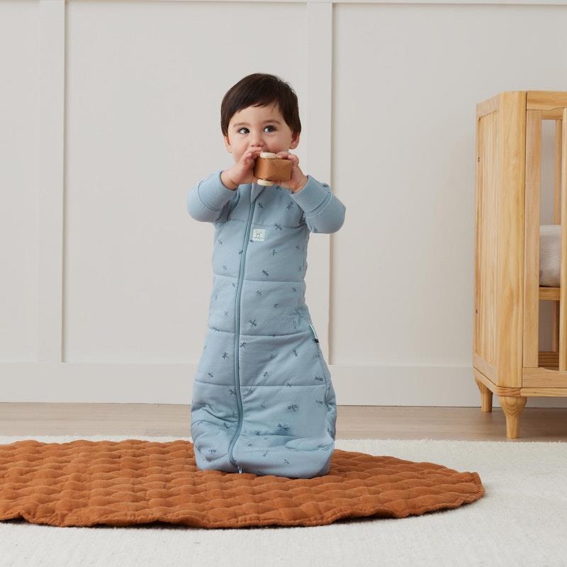 Load image into Gallery viewer, ergoPouch Jersey Sleeping Bag 3.5 TOG Sleeved Dragonflies 8-24Months
