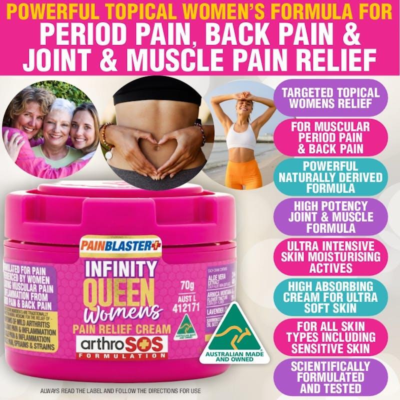 Load image into Gallery viewer, PAIN BLASTER Infinity Queen Women's Pain Relief Cream 70g by Athelite 2Pack
