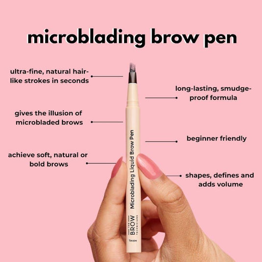 TBT Cosmetics 4-Tip Microblading Hair-Stroke Brow Pen Dark Chocolate