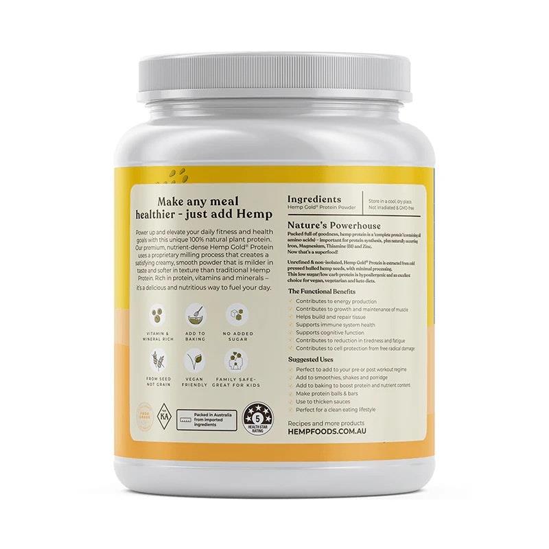 Load image into Gallery viewer, Hemp Foods Australia Organic Hemp Gold Protein 1.5kg 1Pack
