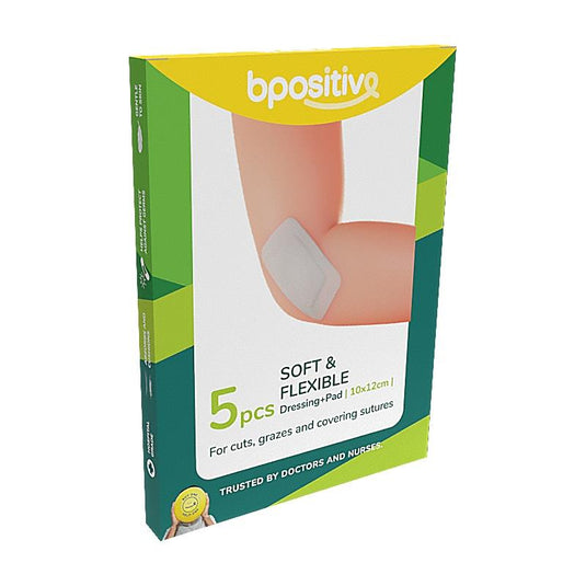 bpositive Soft & Flexible Dressing Pad 10x12cm 2Pack