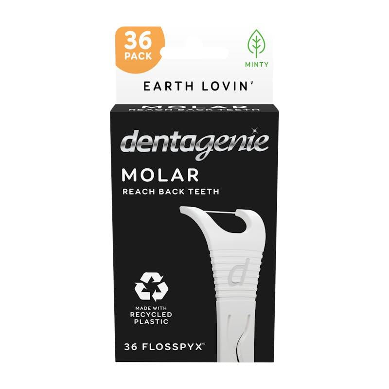 Load image into Gallery viewer, Dentagenie Molar Flosspyx Minty 36 x 3 Multipack
