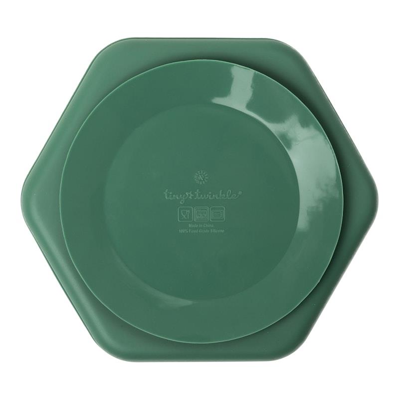 Load image into Gallery viewer, Tiny Twinkle Silicone Suction Plate Olive Green
