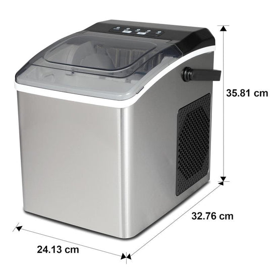 Koolatron 12kg Ice Maker Stainless Steel