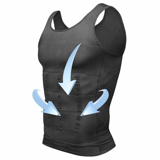 BodyAssist Compression Slimming & Shaping Body Vest Black Large