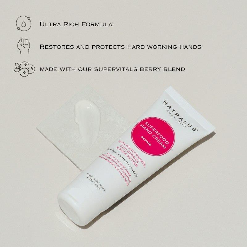 Load image into Gallery viewer, Natralus Superfood Hand Cream Repair 75g x 6 Bundle
