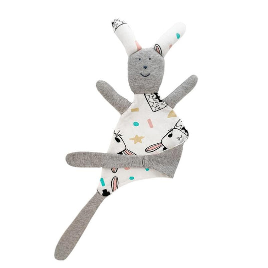 Baby Loves Sleep - Bunny Hugs Baby Comforter - Cool Grey 1Piece