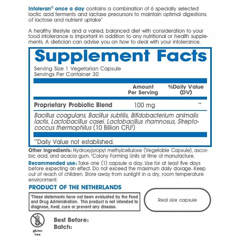Load image into Gallery viewer, Intoleran Once-A-Day for Lactose 30 Capsules
