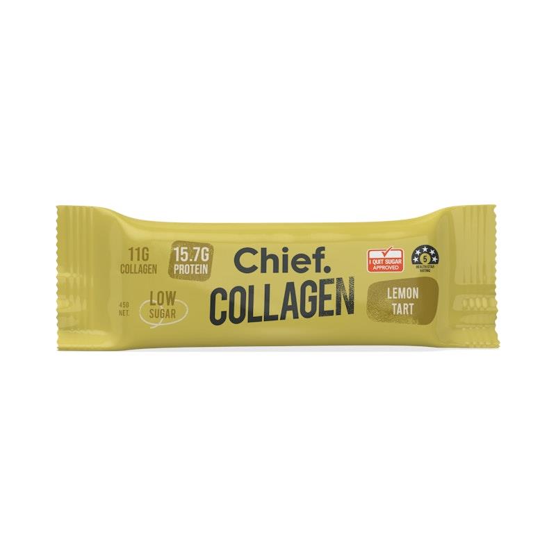 Load image into Gallery viewer, Chief Collagen Protein Bar - Lemon Tart 12 Pack
