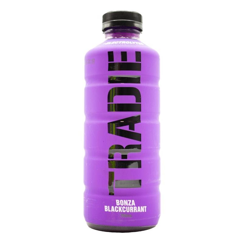 Load image into Gallery viewer, Tradie Sports Drink Bonza Blackcurrant 750mL 12Pack
