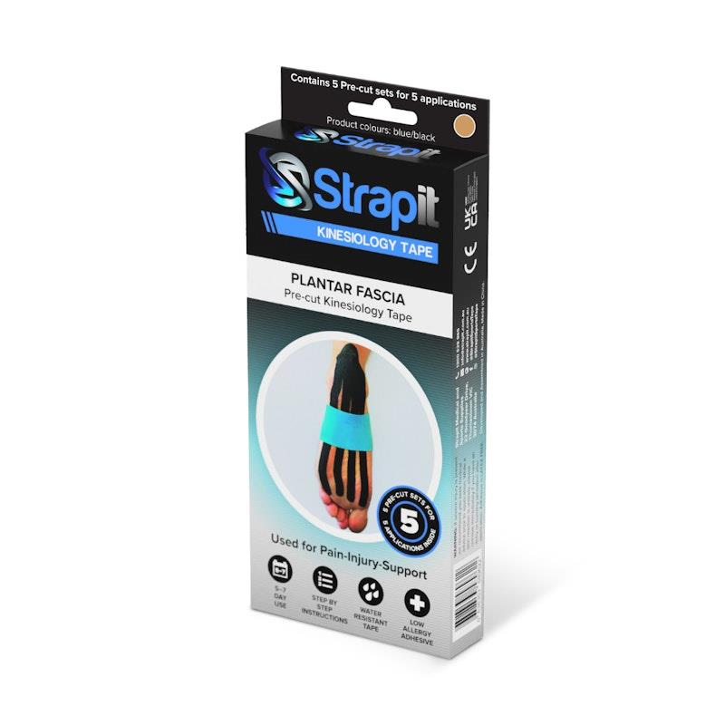 Load image into Gallery viewer, Strapit Plantar Fascia Precut Kinesiology Tape - TAN - Box of 5 2 Pack
