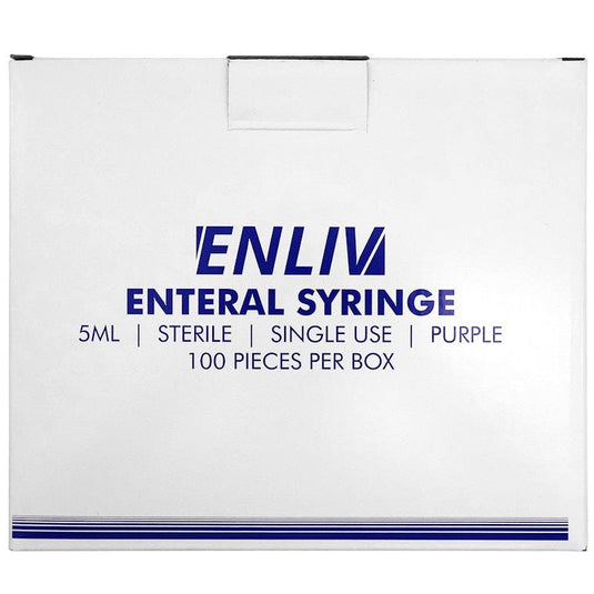 Enliv Enteral Syringe Sterile 5mL 100 Pieces/Box