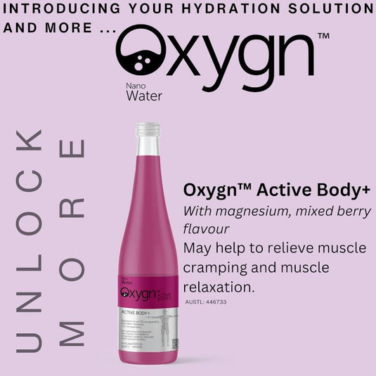 Oxygn Active Body + Nano Water 500mL 12 Pack