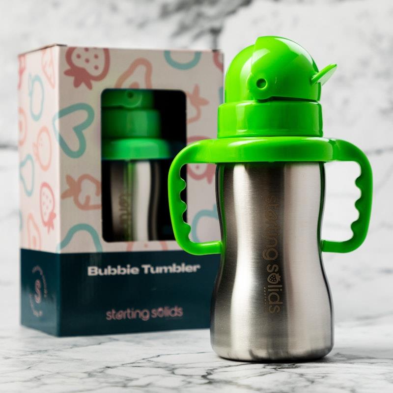 Load image into Gallery viewer, Starting Solids Australia Bubbie Tumbler Lime Cordial
