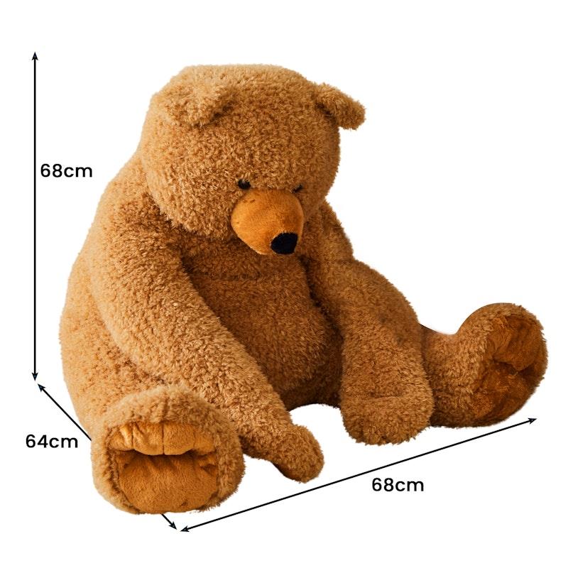 Load image into Gallery viewer, Jiggle &amp; Giggle Large Sitting Soft Plush Toy Teddy Bear
