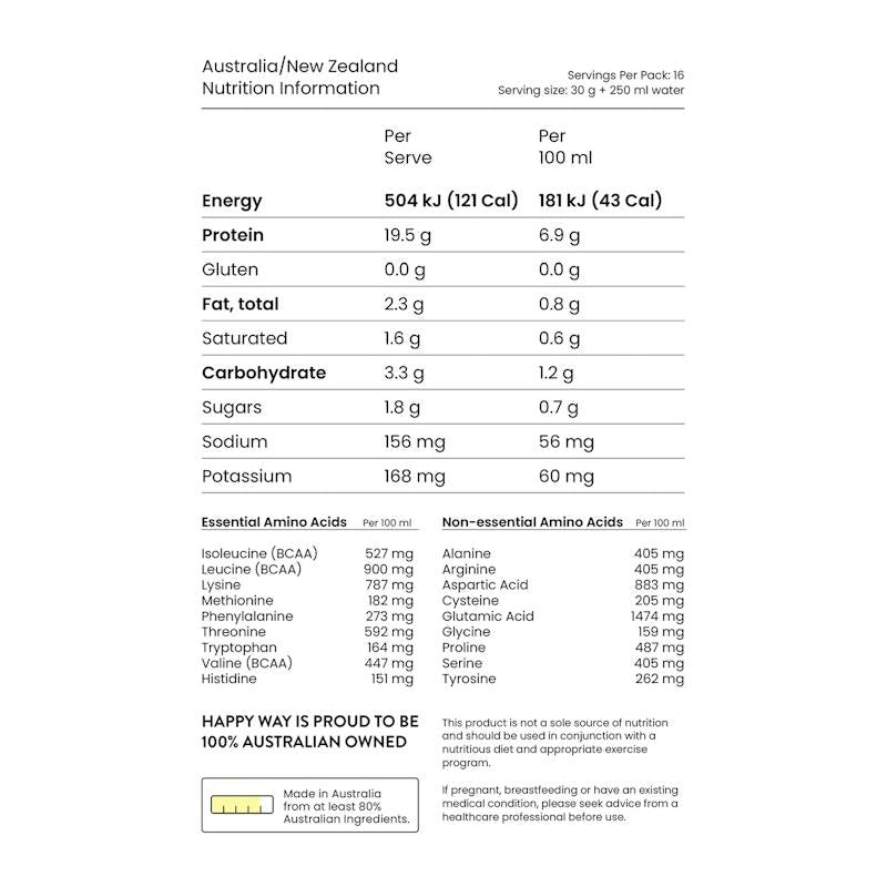 Load image into Gallery viewer, Happy Way Ashy Bines Choc Caramel Whey Protein Powder 500g
