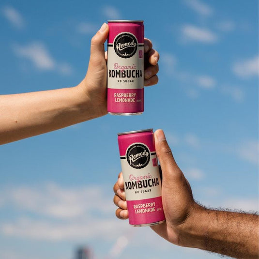 Remedy Kombucha Raspberry Lemonade 24 x 250ml Pack