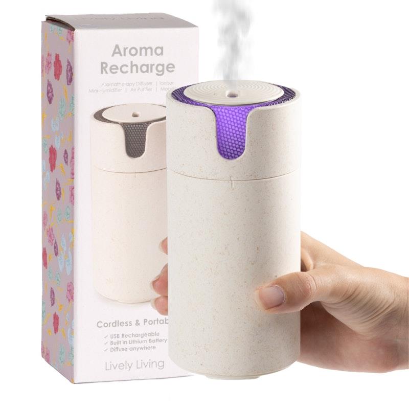 Load image into Gallery viewer, Lively Living Aroma-Recharge Cordless Diffuser + Oil Stone Colour

