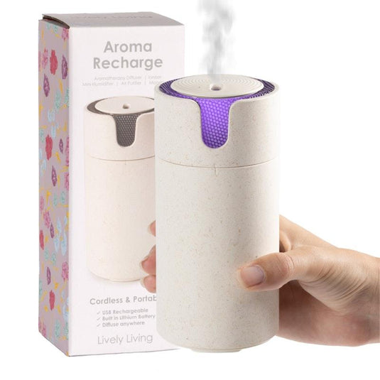 Lively Living Aroma-Recharge Cordless Diffuser + Oil Stone Colour