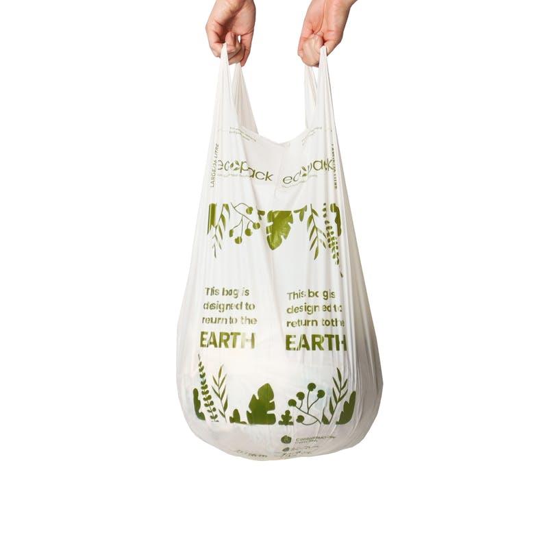 Load image into Gallery viewer, Ecopack 36L Compostable Bin Liners Bundle Large 4 Rolls/60 Bags
