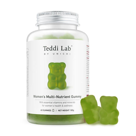 Teddi Lab by Unichi Women's Multi-Nutrient Gummy 60s x3 - Energy Production & General Wellbeing Pack