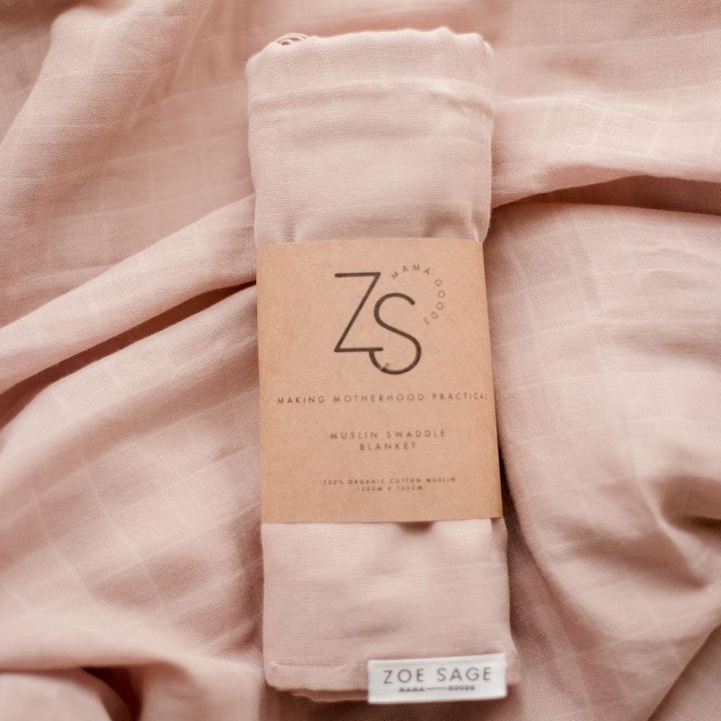 Load image into Gallery viewer, Zoe Sage Organic Muslin Swaddle Wrap Sunset 1pc
