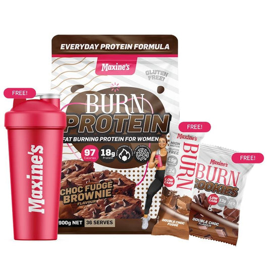 Maxine's Burn Protein Value 900g - Choc Fudge Brownie Bundle