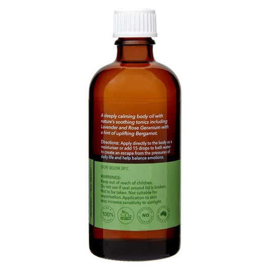 Oil Garden Tranquil & Calm Massage & Body Oil Blend 100ml
