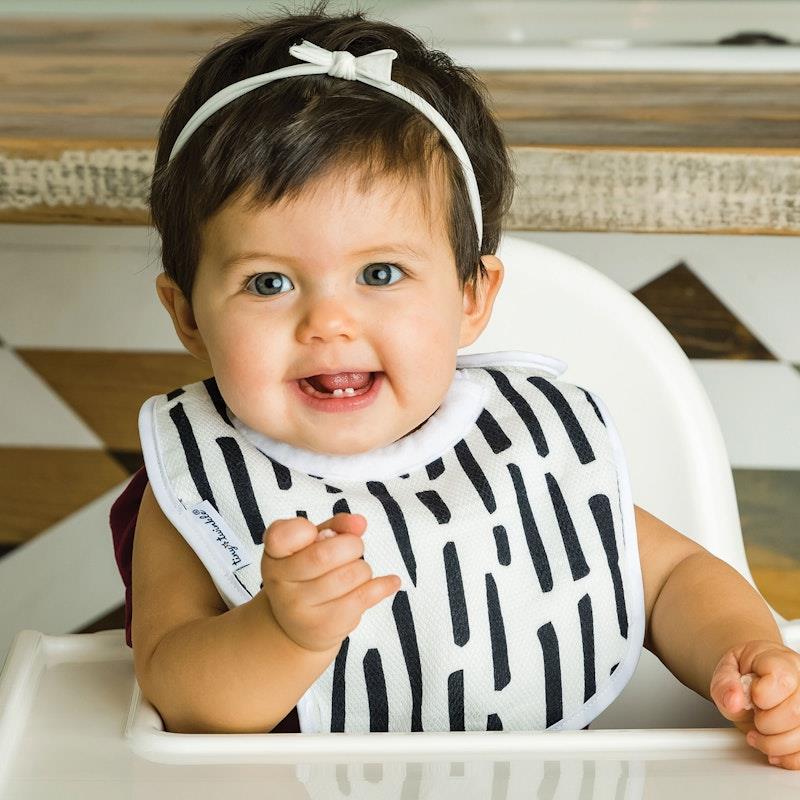 Load image into Gallery viewer, Tiny Twinkle Feeder Bib Set of 3 Black &amp; White
