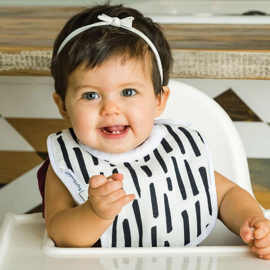 Tiny Twinkle Feeder Bib Set of 3 Black & White