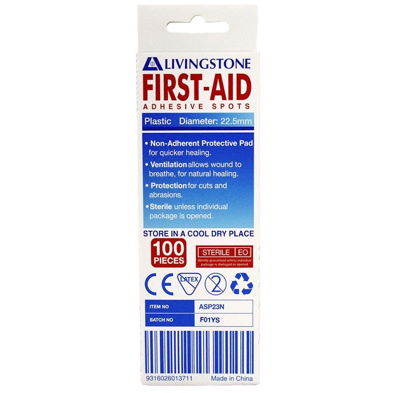 Load image into Gallery viewer, Livingstone Adhesive Round Spot Plaster with Pad 22.5 mm 100 Pieces/Box
